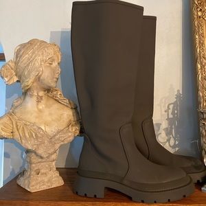 Zara Tall Combat Boots Size 39 NWT